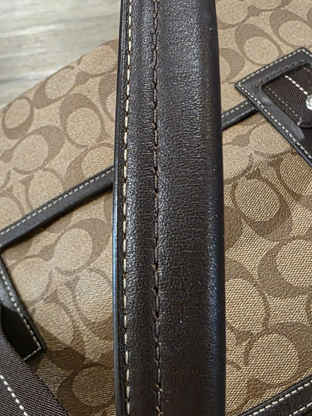 Coach Heritage Stripe Boston/Weekender Duffle Bag